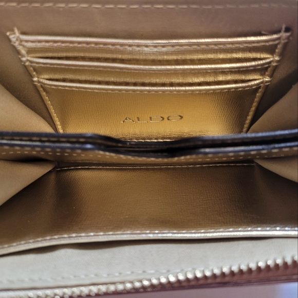 ALDO Gold Wristlet Wallet - Picture 3 of 3